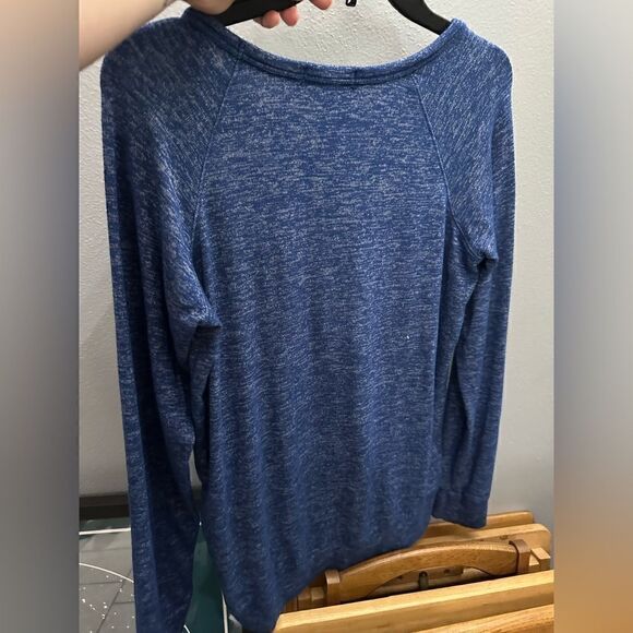 Buffalo By David Bitton CREW NECK LONG SLEEVES SWEATSHIRT Heathered Blue Size S - Picture 5 of 9